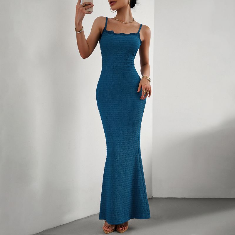 Damenbekleidung Herbst Sexy Style Schlankes Hosenträgerkleid_voghion.com