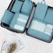 Travel storage bag 7-piece set Nordic style Oxford cloth simple clothing classification and sorting bag_voghion.com