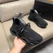 Men's Casual Knitted Breathable Flat Sports Air Cushion Fashionable Personality Niche Trendy Shoes European Goods 2025_voghion.com