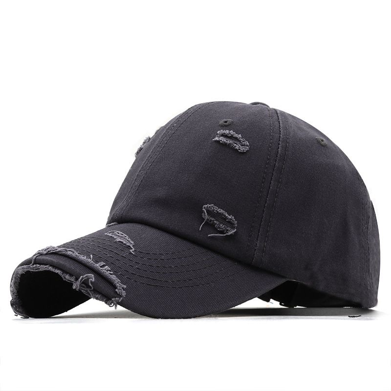 Personalidade retrô, boné de beisebol desgastado, Instagram masculino, tendência de verão, hip-hop, versátil, parte superior macia, aba curva, proteção solar, boné bico de pato, feminino_voghion.com