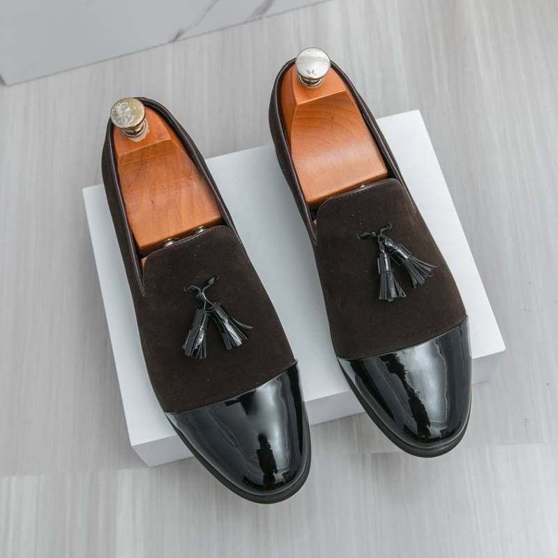 Mann Casual Schuhe Bequeme Mode Luxus Loafers Männer Lederschuhe_voghion.com