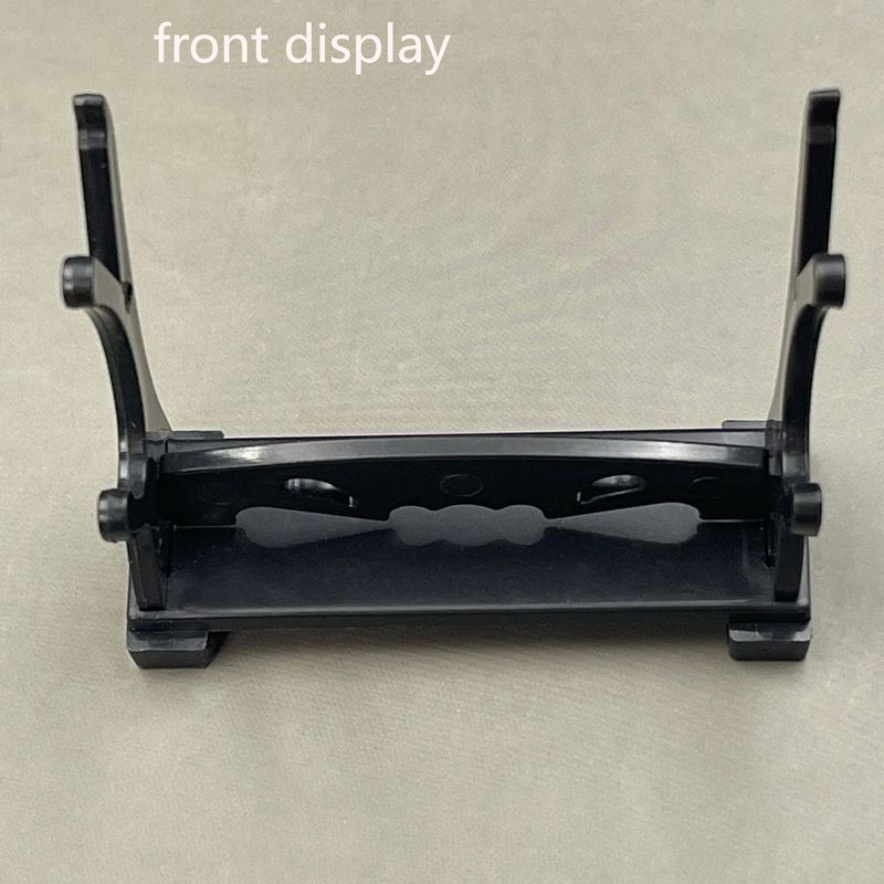 Anime Sword Display Stand - Compact 2-Tier Weapon Rack For Miniature Blades & Collectibles - Lightweight Plastic Holder (7cm Height)_voghion.com