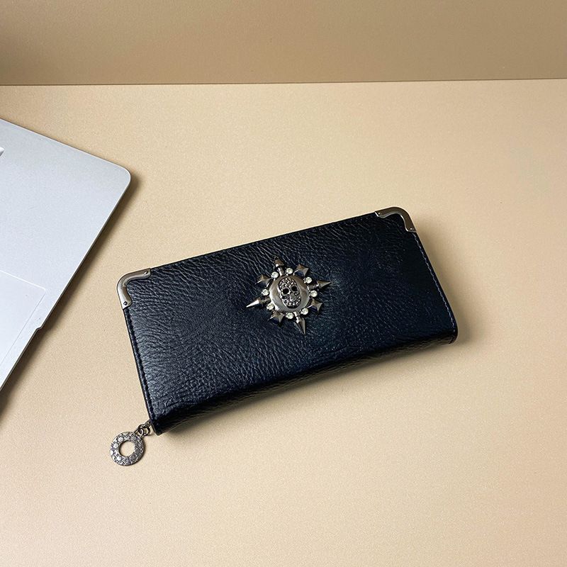 2024 Neue große Kapazität Multi-Card-Geldbörse Damen Punk Handheld personalisierte Handytasche Trend_voghion.com