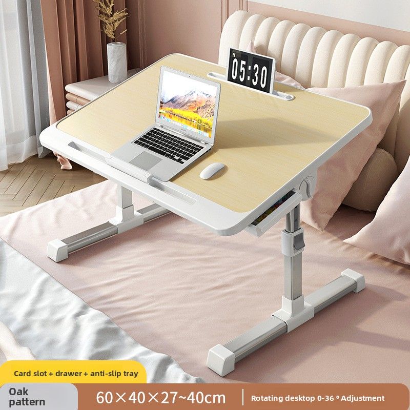 Table de chevet pliable et réglable pour bureau d'étude à domicile, simple, pour chambre à coucher, baie vitrée, dortoir, petite table pour étudiants_voghion.com