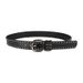 Women's New Summer Rivets Belt Hundreds Jeans Wide Version_voghion.com