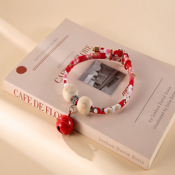 Collana con collare portafortuna in legno di canfora per animali domestici, stile giapponese, per cani e gatti, repellente per insetti, pulci e zecche._voghion.com