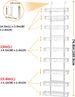 Organizador de despensa Moforoco blanco de 9 niveles para colgar sobre la puerta, cesta colgante negra, especiero de pared, estantes de almacenamiento para el hogar 136_voghion.com
