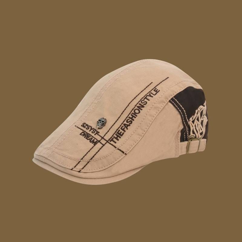 Flat cap 1pc men's military cap sun hat duck tongue cap washed do old leisure trend summer clothing_voghion.com