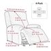 Housse de fauteuil inclinable en polyester de qualité supérieure – Taille universelle pour canapés une et plusieurs positions, housse extensible à motif géométrique_voghion.com