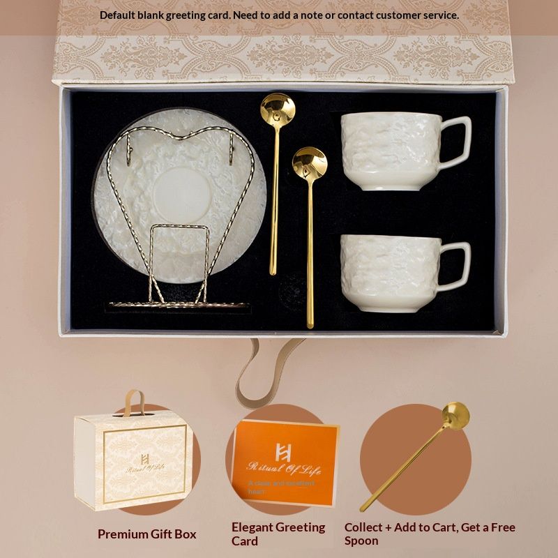 Stackable Stone-Textured Ceramic Mug Set With Storage Stand – Modern Coffee Cup Gift Box For Home & Office (Minimalist Design)​_voghion.com