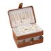 Premium 3-Layer Jewelry Organizer – Travel-Friendly PU Leather Storage Box With Anti-Tarnish Lining, Compact Design For Earrings, Necklaces, Rings_voghion.com