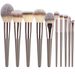 Champagne 20 Pcs 15 Pcs 10 Makeup Brushes Set, Portable Soft Bristle Blush Brush, Full Set Of Foundation Brushes_voghion.com