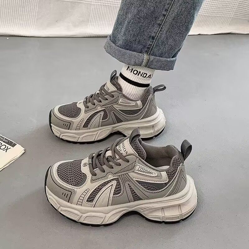 Dad Shoes For Women Spring And Autumn New Women's Shoes All Match Thick Soled Shoes Popular Casual Shoes Height Increasing Sports Shoes_voghion.com