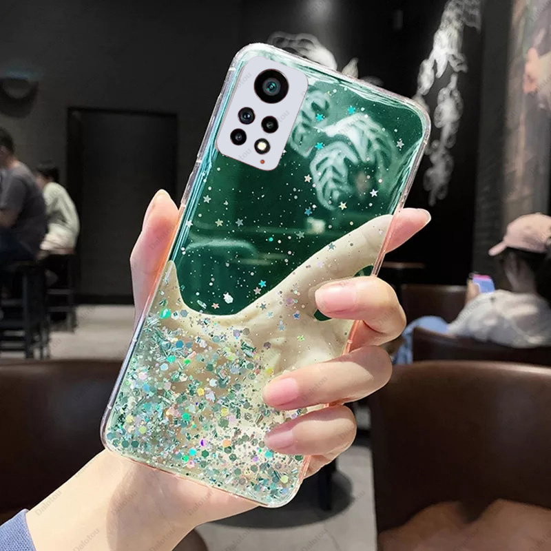 Luksuslik Bling Glitter Star ümbris Xiaomi Redmi Note 11 Pro 11S 10S 10 9 8 9T 9A 8T Mi 12 12X 11 Lite NE 5G Poco X3 M4 P jaoks_voghion.com