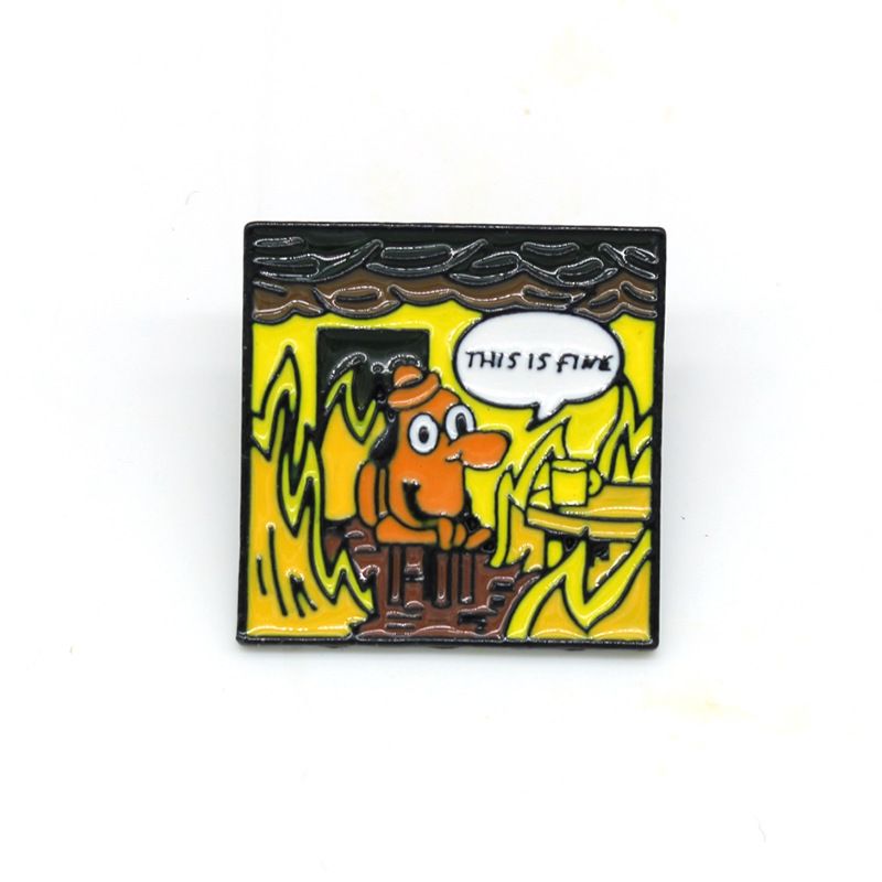 Grenseoverskridende hit dette er fint dachs tegneseriebrosje eksklusiv emalje krage pin badge engros_voghion.com