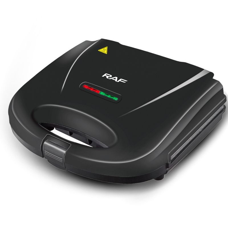 RAF Mini Wafelijzer, Compacte Sandwich- en Caketoaster voor het Ontbijt, Multifunctionele Elektrische Grill, Antiaanbakplaten, Draagbaar Ontwerp, EU-stekker_voghion.com