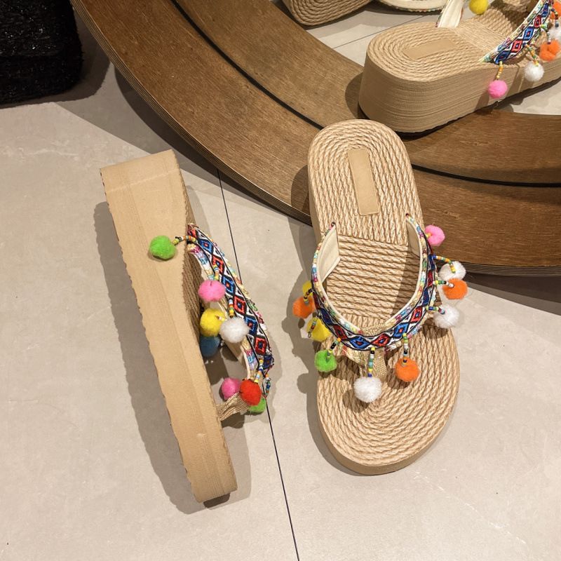 Damen Flip-Flops Bequeme Casual Sommer Strand Walking Tanga Sandalen_voghion.com