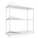 3 Tier Wire Shelving Unit, 1050 LBS NSF Height Adjustable Metal Garage Storage Shelves, Heavy Duty Storage Wire Rack Metal Shelves - White_voghion.com