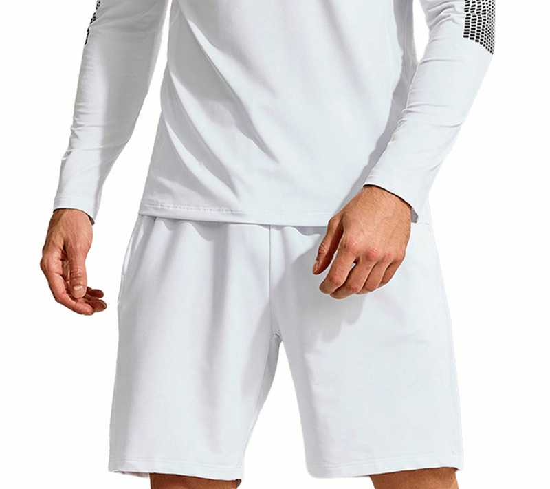 Men's Clothing for men, autumn and winter high elastic tight fitting quick drying clothing running training long sleeved running stand up collar_voghion.com