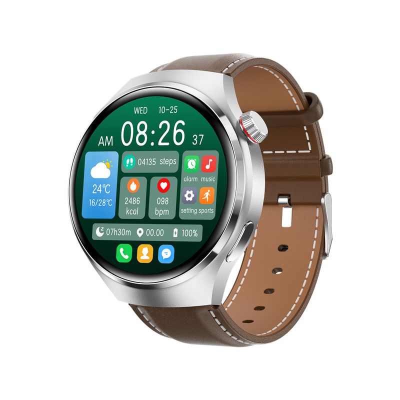 Huaqiangbei New GT4Pro Smart Watch Bluetooth Call Heart Rate Blood Sugar Temperature Alipay Lingdong Island NFC_voghion.com