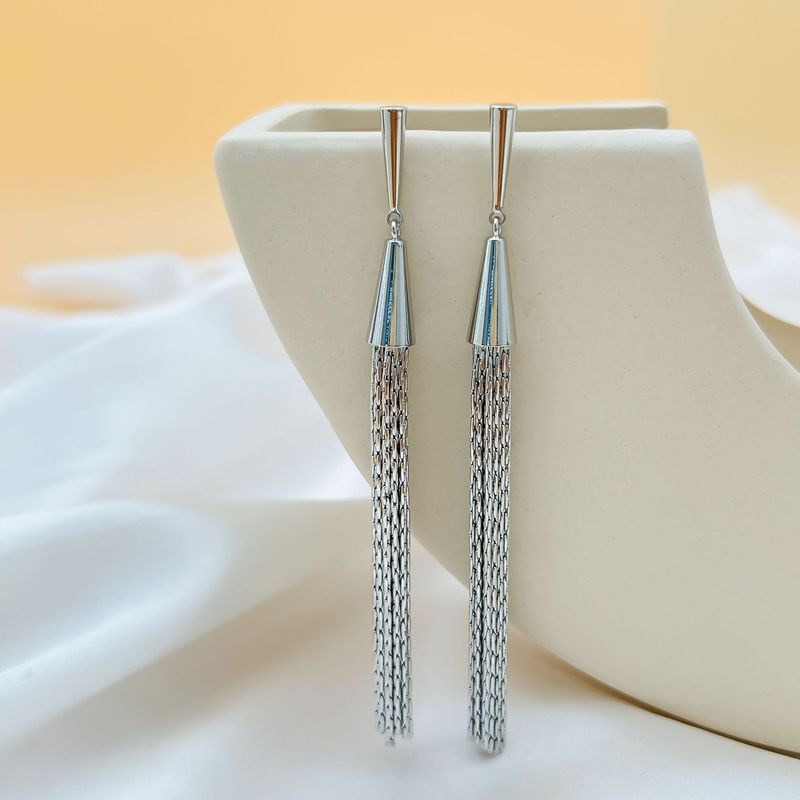 Orecchini a forma di spiga di grano in rame placcato oro, pesanti, artigianali, di alta qualità, stile S, con ago in argento, per donna_voghion.com