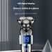 Brivnik Dual Tech z digitalnim zaslonom in večnamenskim brivnikom, električni nož za brado 3 v 1, dlačice v nosu, ki jih je mogoče prati z vodo_voghion.com