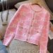 Pink Chunky Knit Cardigan For Women – Sweet & Elegant Cropped Open Front Sweater (S/M/L/XL, Spring )_voghion.com