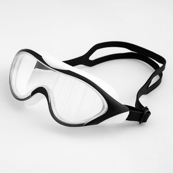 New First Release Training HD Waterproof Anti-Fog Large Frame Silicone Children's Swimming Goggles Set_voghion.com