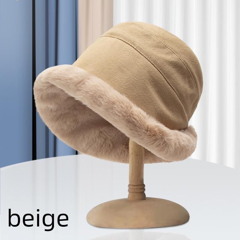 TGOGO Winter Thermische Emmer Hoed Bont Pluche Verdikte Gehoorbescherming Visser Warmer Hoed Voor Vrouwen Kerstcadeau_voghion.com