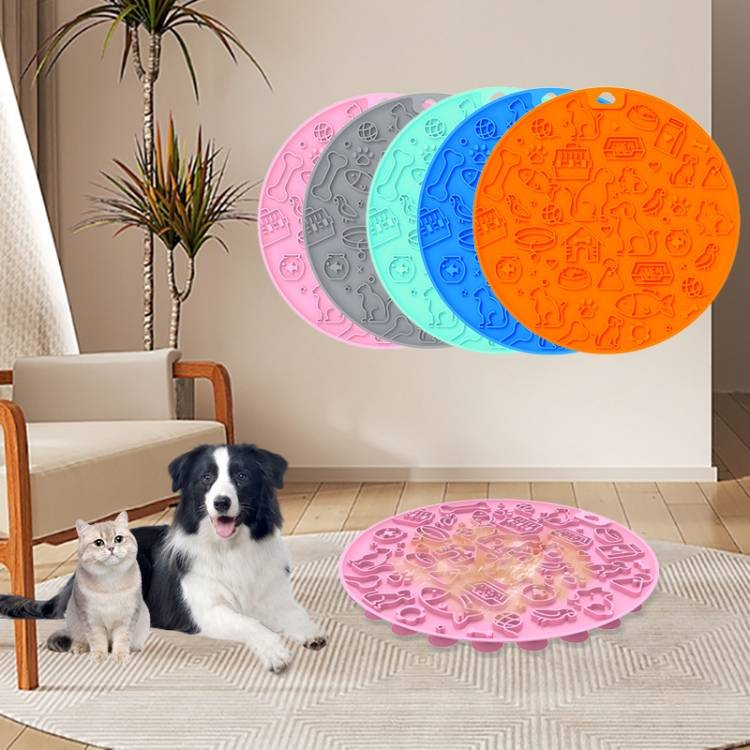 Pet Licking Mat With Suction Cups Slow Feeding Mat For Dogs & Cats_voghion.com