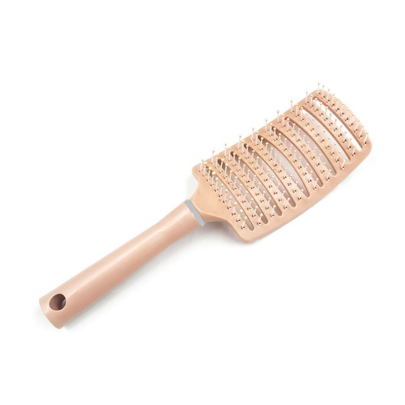 Macaron Big Bend Comb Hair Skin Massage Comb High Cranial Top Fluffy Comb Curly Hair Styling Comb Arc Nine Ribs Comb_voghion.com