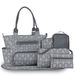 6 kosov Set Mommy Maternity Bag Ročna torbica Multi-funkcijska torba za plenice za mater in dojenčka Go Out Organizator Ročna torbica_voghion.com