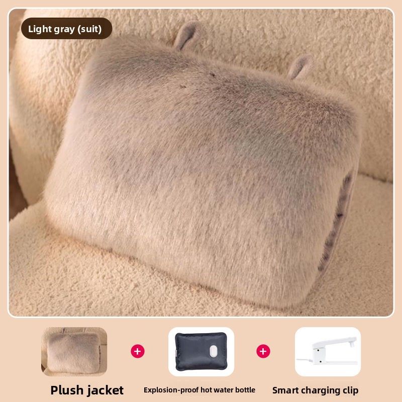 Hot Bottle Rechargeable Baby Student Cute Plush National Standard Explosion-proof Adult Belly Water Bag Electric Warm_voghion.com