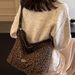 Leopard Print Mommy 2024 Autumn Winter Large Capacity Commuter Crossbody Canvas Tote Casual Single Shoulder Women's Bag_voghion.com