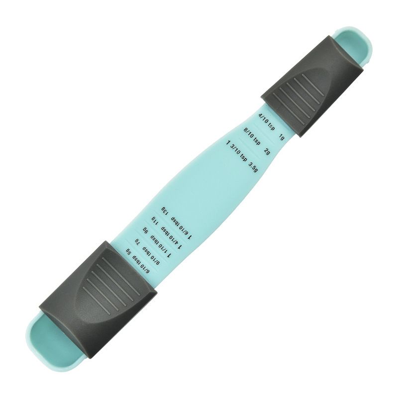 Baking Kitchen Tool Plastic Graduated Adjustable Measuring Spoon Set_voghion.com