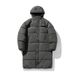 Parka lungo Urban Tundra – Cappotto termico idrorepellente con cappuccio antipioggia a doppia cerniera e isolamento fino al ginocchio (nero onice/grigio nebbia/crema)_voghion.com