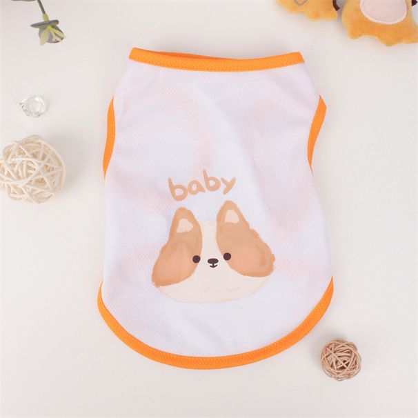 Letnia, cienka, oddychająca kamizelka z kreskówek dla małych psów rasy Teddy Bichon, lekka, krótka, dwunożna, dla kotów_voghion.com