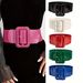 Women's belt retro elastic elastic belt square pin buckle belt_voghion.com