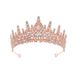 Bridal Crown Alloy Hair Accessories Wedding Dress Rhinestone Headband Electroplating Birthday Crown Dinner Wedding Headdress_voghion.com