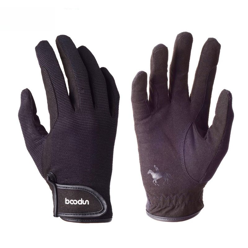 Durable Equestrian Gloves For Riding, Unisex Full Finger Microfiber_voghion.com