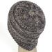 Knitted women's ponytail with mixed threads, autumn and winter multi-color pullover hat without CC logo_voghion.com