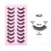 Eyelashes Set New 10 Pairs Of Thick False Eyelashes Three Dimensional Curling Fluffy Trumpet Shaped Cat Eye Tail Lengthened Eyelashes_voghion.com