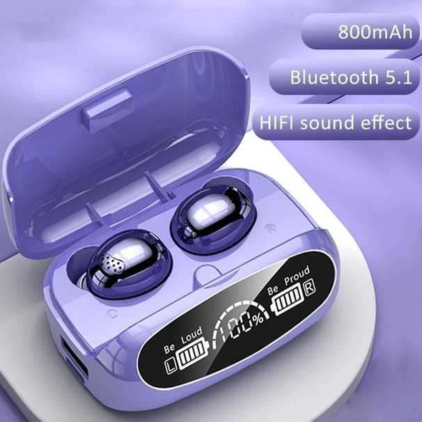 M32 Wireless Bluetooth Headset Dual Ear Digital Display Large Touch Noise Reduction Low Delay TWS Bluetooth Headset_voghion.com