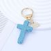 New Keychain With And Tassel, Car Key Ring, Handbag Backpack Cross Pendant Full Of Rhinestones_voghion.com