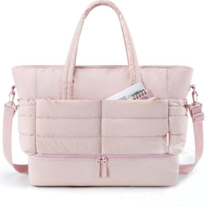 Bolsas Funcionais Spot nova grande bolsa de viagem portátil dobrável feminina bolsa de ginástica ao ar livre bolsa de viagem multifuncional bolsa de viagem_voghion.com