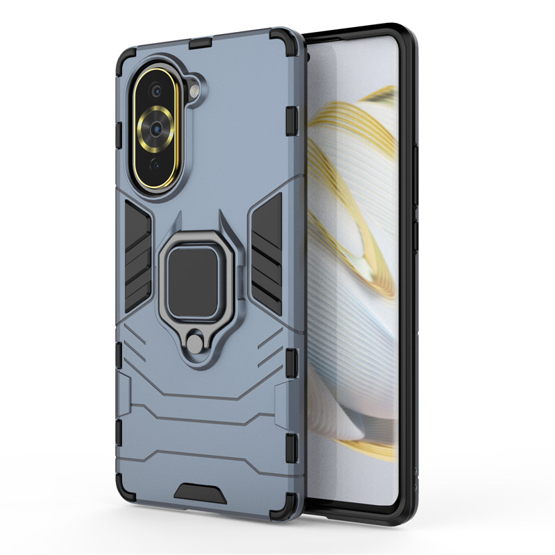 Stoßfeste Rüstungshülle für Huawei nova 10 9 8 8i SE Pro Hybrid-Hart-PC + weiche TPU-Drehring-Ständer-Halter-Abdeckung_voghion.com
