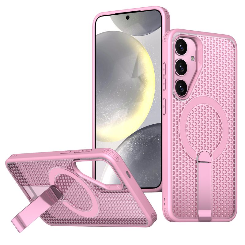 Wärmeableitung Drahtloses Laden Magnetisches Gehäuse Für Samsung Galaxy S25 S24 Ultra Plus Unsichtbare Halterung Rückseitige Abdeckung_voghion.com