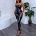 Women's Clothing Sexy Strap Tight Tube Top High Waist Tight Pants Suit_voghion.com