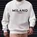 Felpa casual da uomo MILANO in morbido poliestere con maniche lunghe e scollo rotondo_voghion.com