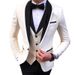 Men's Clothing Large Size Men's Suit Slim Fit Double Fork Groom Dress 3 Piece Suit Formal Casual Solid Color_voghion.com